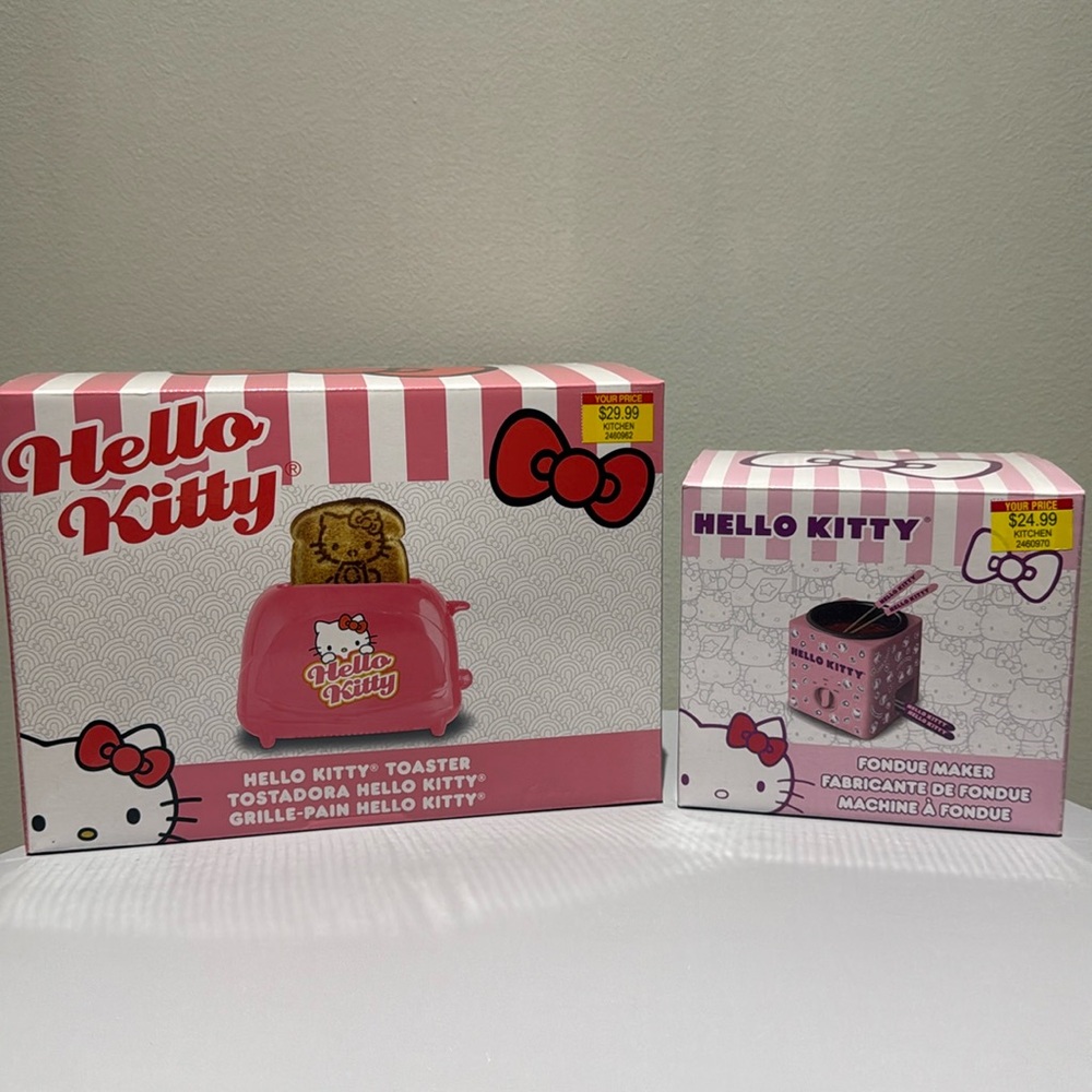 New Hello Kitty toaster and fondue maker